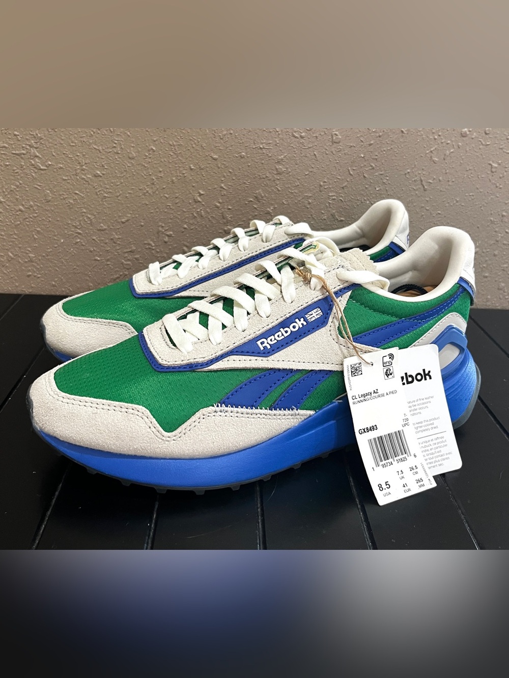 Reebok Classic Legacy AZ GX8493 Blue Green Chalk Men’s 8.5 - BNWT